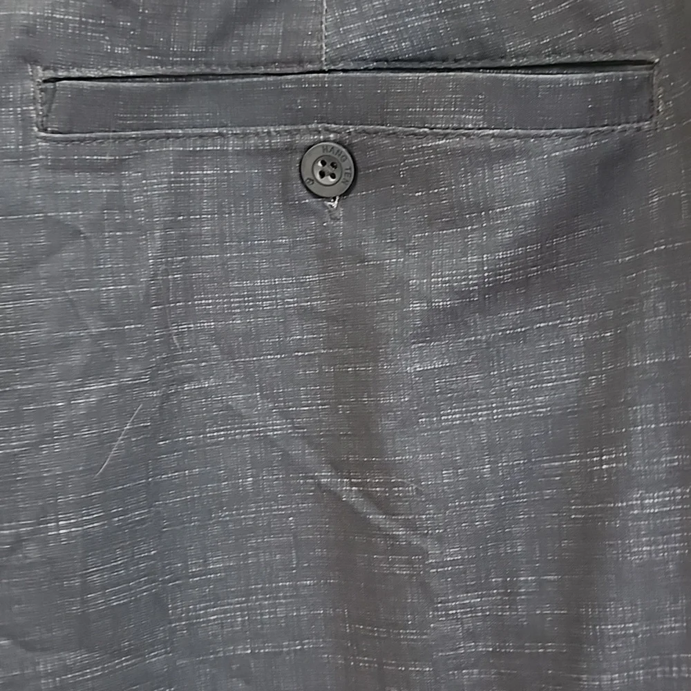 Hang Ten Cruze Navy Blue Flat Front Casual Dress Shorts with Pockets
